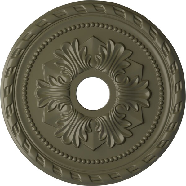Ekena Millwork Palmetto Ceiling Medallion (Fits Canopies up to 5"), 20 7/8"OD x 3 5/8"ID x 1 5/8"P, Painted Turtle CM20PMPTF - main